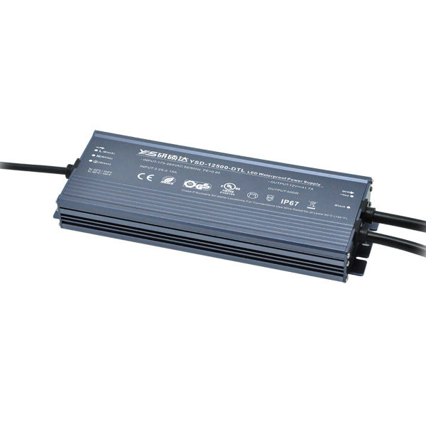 500W 12V/24V CV ultra-thin waterproof LED power supply YSD-500W/D