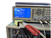 Using Hi-pot tester to test withstand voltage values.