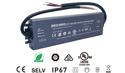 200W 12V/24V CV ultra-thin waterproof LED power supply YSD-200W/D